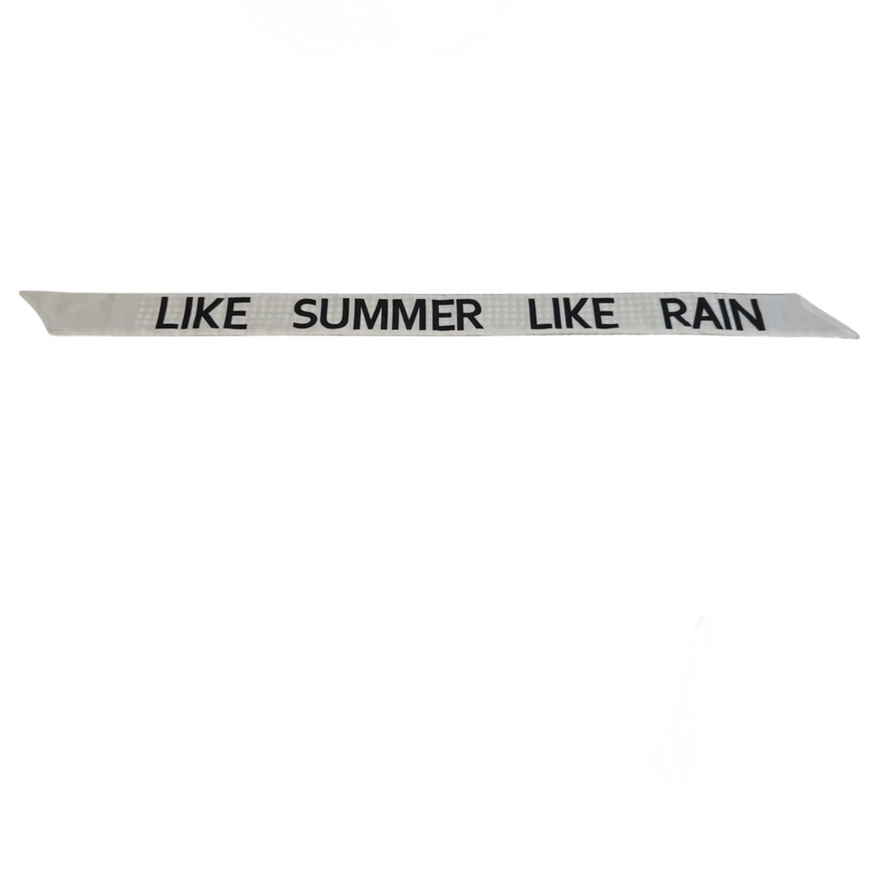 Houndstooth Vintage Retro Like Summer Like Rain Skinny Scarf Twilly Black Cream